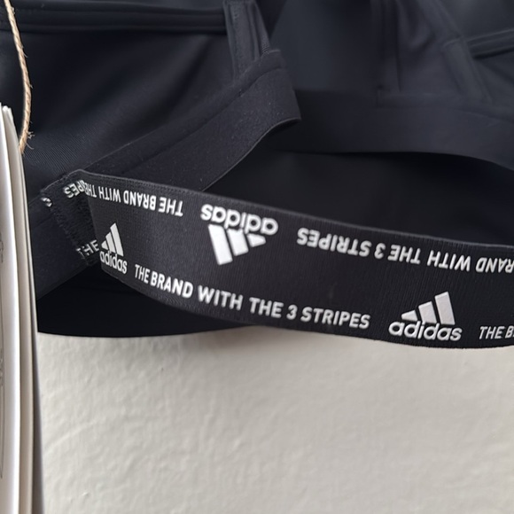 NWT adidas Black Aeroreact Training Light Sup Padded Sports Bra Yoga Small A-C - Picture 10 of 11